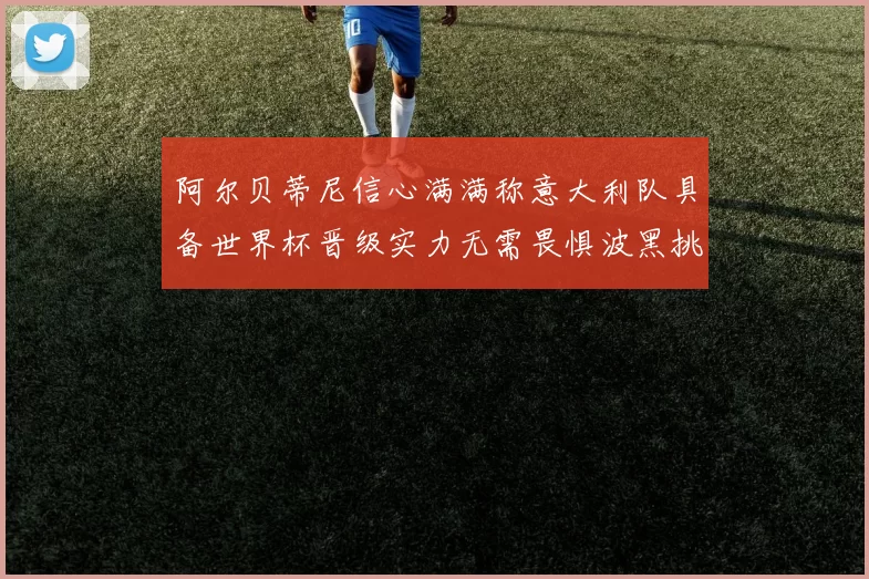 阿尔贝蒂尼信心满满称意大利队具备世界杯晋级实力无需畏惧波黑挑战